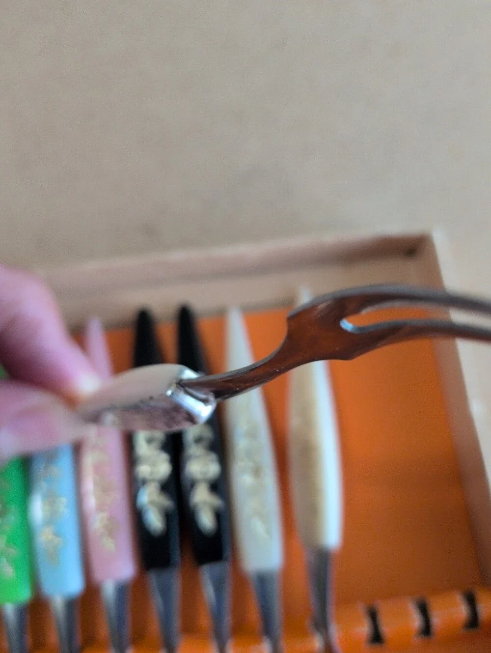 Mini Forks Stainless Steel Set in Mixed Colors